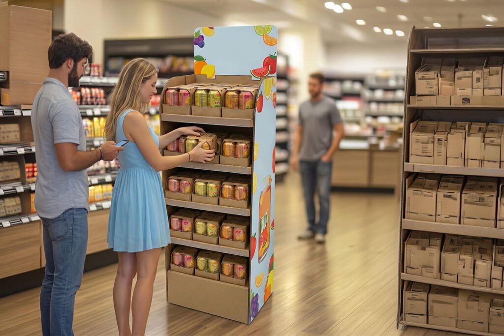 display pdv papel microondulado